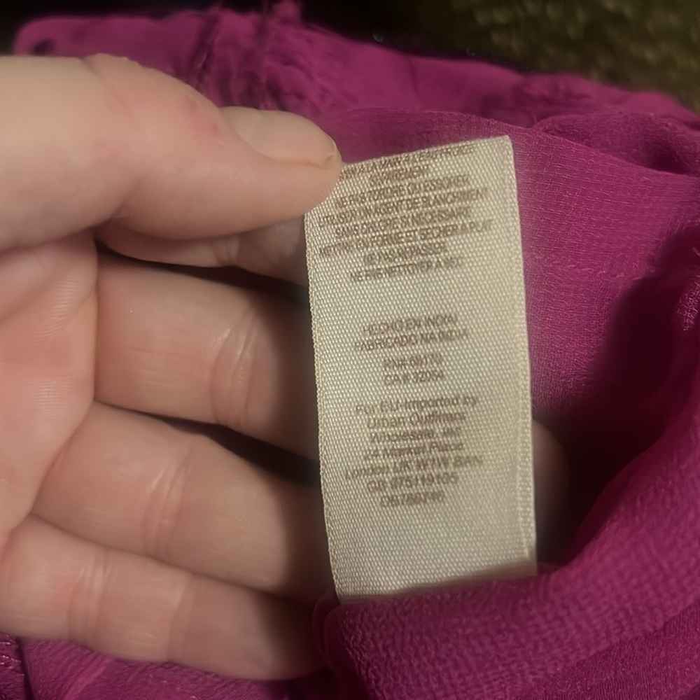 Free People fuschia purple speak easy tunic dress fully beaded - Picture 16 of 16